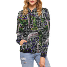 Load image into Gallery viewer, Complex Graffiti Glowing All Over Print Hoodie for Women (USA Size) (Model H13)