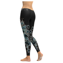 Load image into Gallery viewer, Fireworks Flowers Glowing Low Rise Leggings (Invisible Stitch) (Model L05)