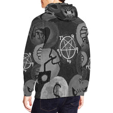 Load image into Gallery viewer, Dante's Inferno Black and white All Over Print Hoodie for Men/Large Size (USA Size) (Model H13)