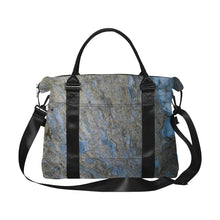 Load image into Gallery viewer, Marbled Abstract Blue Large Capacity Duffle Bag (Model 1715)