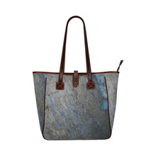 Load image into Gallery viewer, Marbled Abstract Blue Classic Tote Bag (Model 1644)
