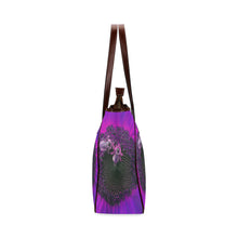 Load image into Gallery viewer, Busy Bee Sunflower Purple Classic Tote Bag (Model 1644)