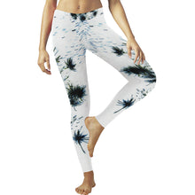 Load image into Gallery viewer, Fireworks Flowers Negative Low Rise Leggings (Invisible Stitch) (Model L05)