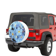 Load image into Gallery viewer, Forget Me Not Flower 32 Inch Spare Tire Cover