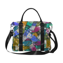 Load image into Gallery viewer, Oil Paints Blue Large Capacity Duffle Bag (Model 1715)
