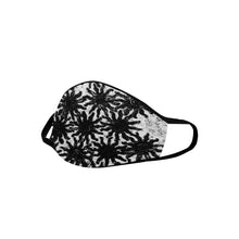 Load image into Gallery viewer, Sunny Turquoise White and Black Mouth Mask in One Piece (Model M02)