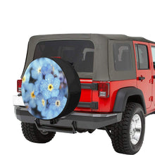 Load image into Gallery viewer, Forget Me Not Flower 34 Inch Spare Tire Cover