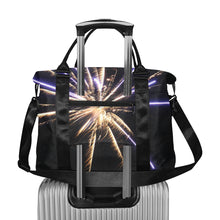 Load image into Gallery viewer, Fireworks Star Yellow Large Capacity Duffle Bag (Model 1715)