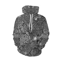 Load image into Gallery viewer, Fun and Fancy Paisley Black and White All Over Print Hoodie for Men/Large Size (USA Size) (Model H13)