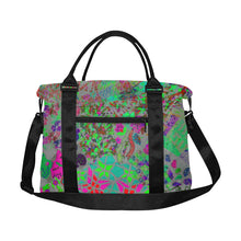 Load image into Gallery viewer, Holiday Paisley Aqua Large Capacity Duffle Bag (Model 1715)