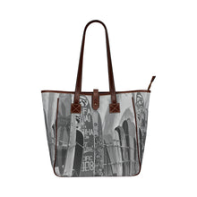 Load image into Gallery viewer, Surfboards Black and White Classic Tote Bag (Model 1644)