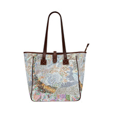 Load image into Gallery viewer, Cresent Paisley Negative Classic Tote Bag (Model 1644)
