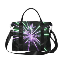 Load image into Gallery viewer, Fireworks Star Purple Large Capacity Duffle Bag (Model 1715)