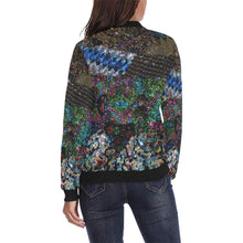 Load image into Gallery viewer, Dark Paisley All Over Print Bomber Jacket for Women (Model H36)