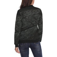 Load image into Gallery viewer, Aerial Flowing Glowing All Over Print Bomber Jacket for Women (Model H36)