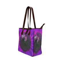 Load image into Gallery viewer, Busy Bee Sunflower Purple Classic Tote Bag (Model 1644)