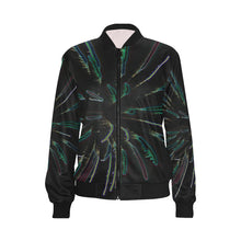 Load image into Gallery viewer, Fireworks Burst Glowing All Over Print Bomber Jacket for Women (Model H36)