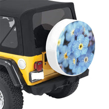 Load image into Gallery viewer, Forget Me Not Flower 32 Inch Spare Tire Cover