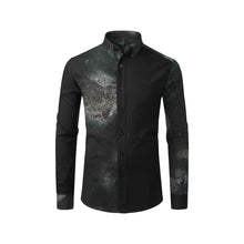 Load image into Gallery viewer, Puddle of Love Glowing Men's All Over Print Casual Dress Shirt (Model T61)