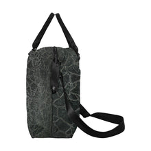 Load image into Gallery viewer, Crackle Black Large Capacity Duffle Bag (Model 1715)