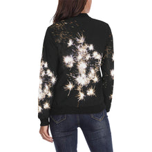 Load image into Gallery viewer, Fireworks Flower All Over Print Bomber Jacket for Women (Model H36)