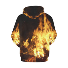 Load image into Gallery viewer, Feathery Flames All Over Print Hoodie for Women (USA Size) (Model H13)