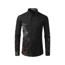Load image into Gallery viewer, Fireweed Flower Glowing Men's All Over Print Casual Dress Shirt (Model T61)