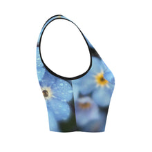 Load image into Gallery viewer, Forget Me Not Flower Women's Crop Top (Model T42)