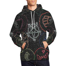Load image into Gallery viewer, Dante's Inferno Glowing All Over Print Hoodie for Men/Large Size (USA Size) (Model H13)