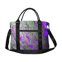 Load image into Gallery viewer, Marbled Abstract Purple Large Capacity Duffle Bag (Model 1715)