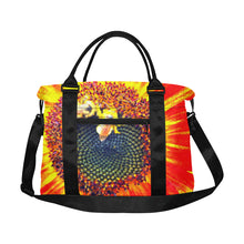 Load image into Gallery viewer, Busy Bee Sunflower Orange Large Capacity Duffle Bag (Model 1715)