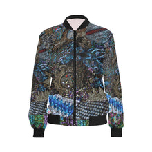 Load image into Gallery viewer, Cresent Paisley All Over Print Bomber Jacket for Women (Model H36)