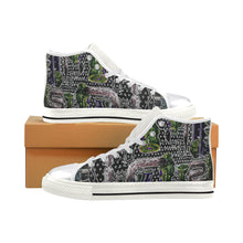 Load image into Gallery viewer, Complex Graffiti Glowing Women's Classic High Top Canvas Shoes (Model 017)