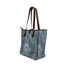 Load image into Gallery viewer, Peacock Feathers Blue Classic Tote Bag (Model 1644)