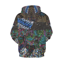 Load image into Gallery viewer, Dark Paisley All Over Print Hoodie for Women (USA Size) (Model H13)