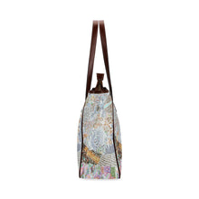 Load image into Gallery viewer, Cresent Paisley Negative Classic Tote Bag (Model 1644)