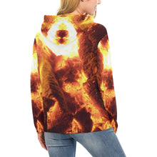 Load image into Gallery viewer, Sea of Flames All Over Print Hoodie for Women (USA Size) (Model H13)