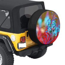 Load image into Gallery viewer, Fireweed Flower Blue 34 Inch Spare Tire Cover