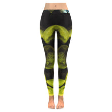 Load image into Gallery viewer, Jellyfish Yellow and Blue Low Rise Leggings (Invisible Stitch) (Model L05)