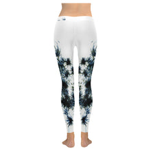 Load image into Gallery viewer, Fireworks Flowers Negative Low Rise Leggings (Invisible Stitch) (Model L05)