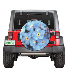 Load image into Gallery viewer, Forget Me Not Flower 34 Inch Spare Tire Cover