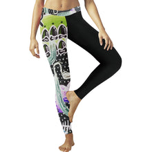Load image into Gallery viewer, Complex Graffiti Reverse Low Rise Leggings (Invisible Stitch) (Model L05)