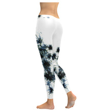 Load image into Gallery viewer, Fireworks Flowers Negative Low Rise Leggings (Invisible Stitch) (Model L05)