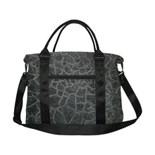 Load image into Gallery viewer, Crackle Black Large Capacity Duffle Bag (Model 1715)