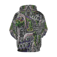 Load image into Gallery viewer, Complex Graffiti Glowing All Over Print Hoodie for Women (USA Size) (Model H13)