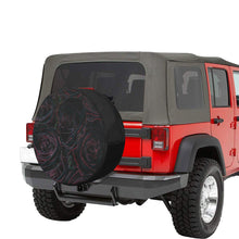 Load image into Gallery viewer, Rose Bouquet Flower Glowing 34 Inch Spare Tire Cover