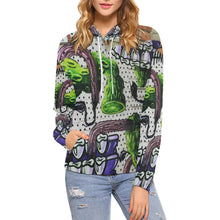 Load image into Gallery viewer, Complex Graffiti All Over Print Hoodie for Women (USA Size) (Model H13)