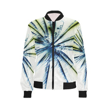 Load image into Gallery viewer, Fireworks Star Negative All Over Print Bomber Jacket for Women (Model H36)