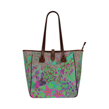 Load image into Gallery viewer, Holiday Paisley Aqua Classic Tote Bag (Model 1644)