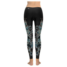 Load image into Gallery viewer, Fireworks Flowers Glowing Low Rise Leggings (Invisible Stitch) (Model L05)